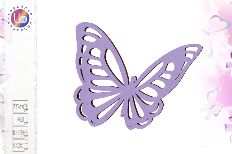 Butterfly Tag SVG for Cricut, Laser Cut and Manual Cutting