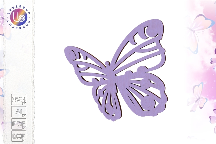 Butterfly Pendant SVG for Laser, Cricut, and Silhouette