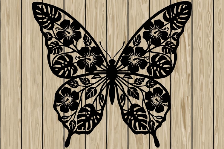 Silhouette Butterfly Svg Image 7