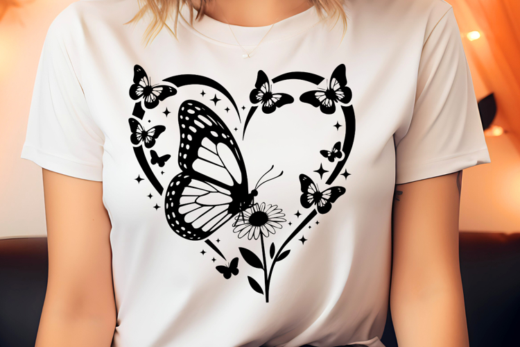 Heart Butterfly SVG
