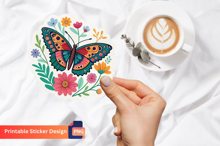 Watercolor Butterfly Clipart Image 6