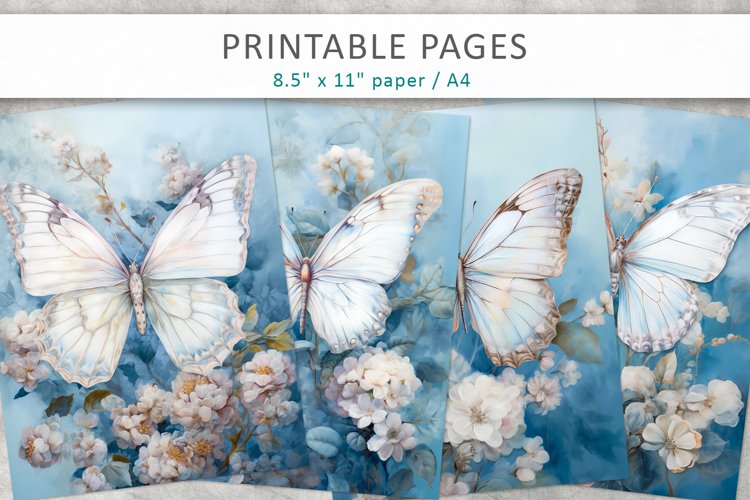 Butterfly Scrapbook Paper Image 10