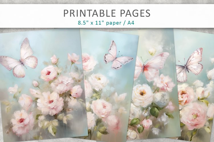 Butterfly Scrapbook Paper Image 11