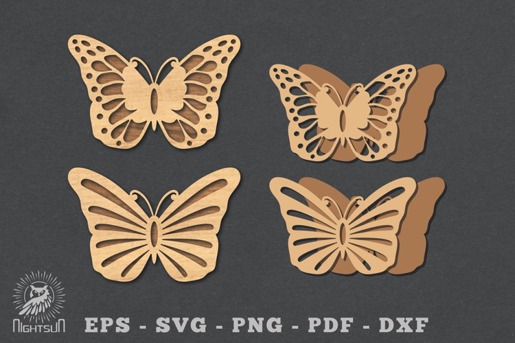 Butterfly Laser Cut Decoration SVG