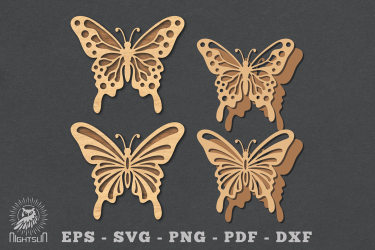 Butterfly Laser Cut Decoration SVG