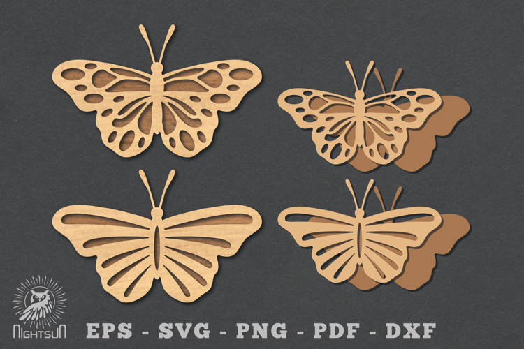 Butterfly Laser Cut Decoration SVG