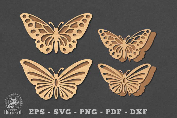 Butterfly Laser Cut Decoration SVG