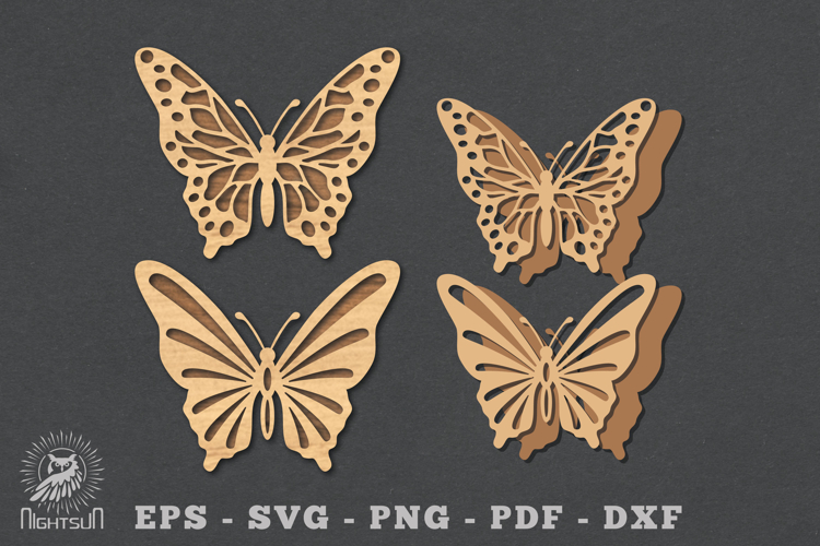 Butterfly Laser Cut Decoration SVG