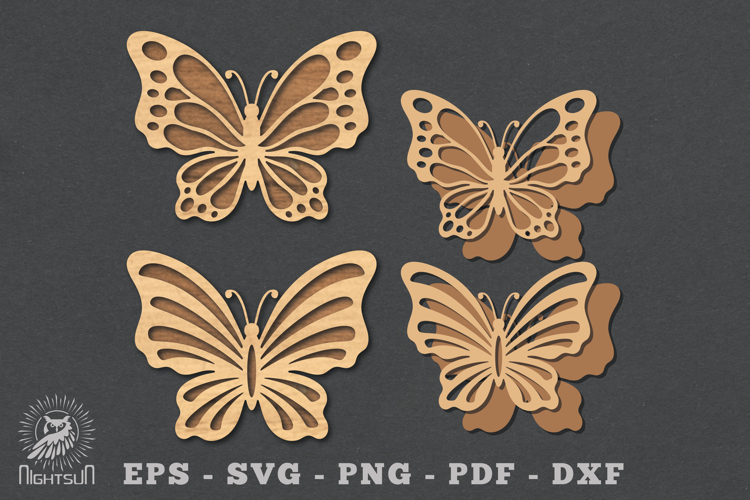 Butterfly Laser Cut Decoration SVG