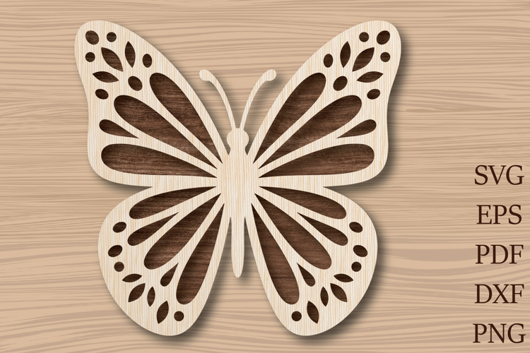 Butterfly Laser Cut SVG File