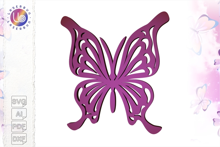 Butterfly Cutting File SVG for Laser, Cricut, Silhouette