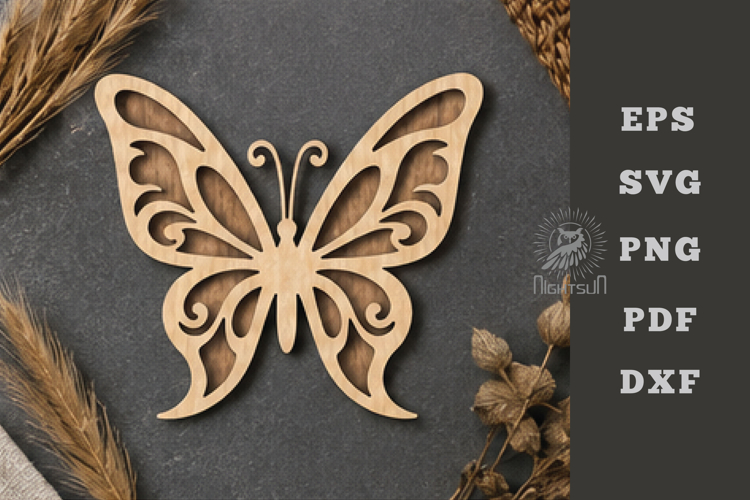 Butterfly Lasercut Decoration SVG