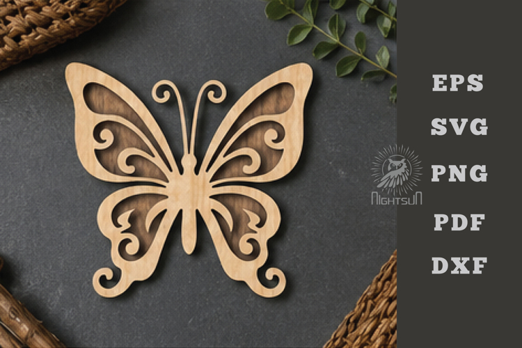 Butterfly Lasercut Decoration SVG
