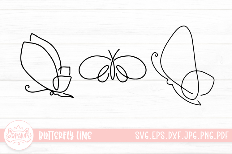 Butterfly Outline Image 12
