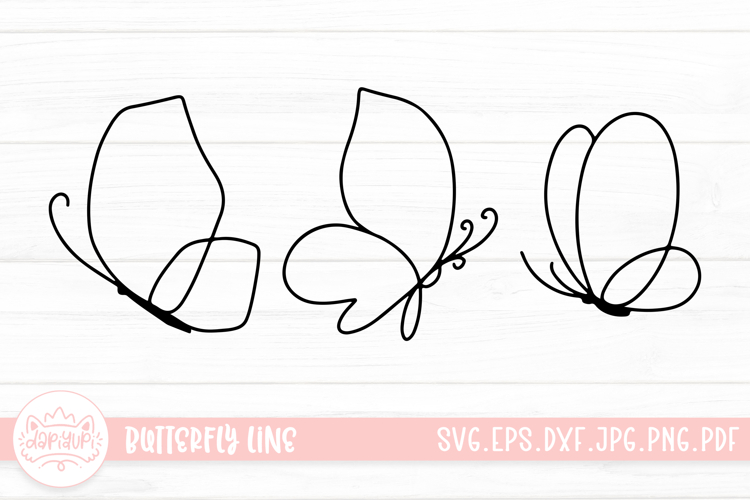 Butterfly Outline Image 8