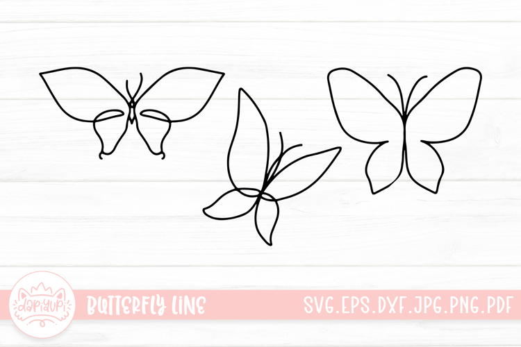 Butterfly Outline Image 7