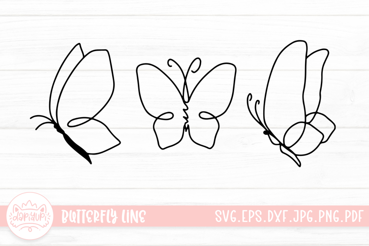 Butterfly Outline Image 4