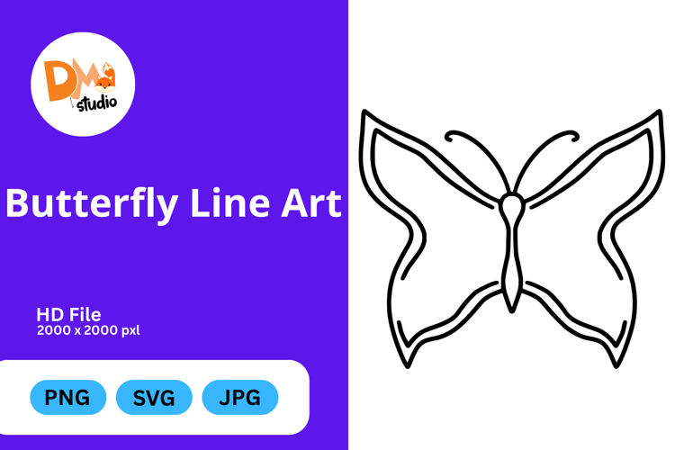 Butterfly Outline Image 18
