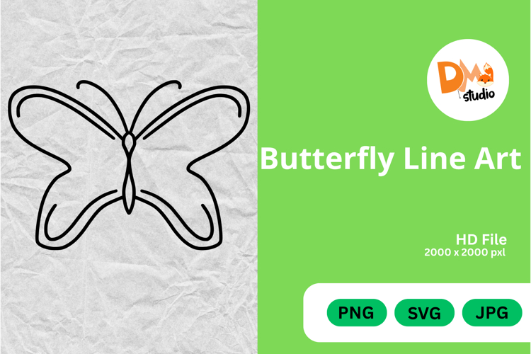 Butterfly Outline Image 10