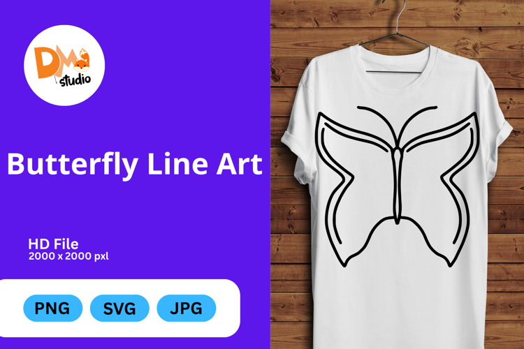 Butterfly Outline Image 17