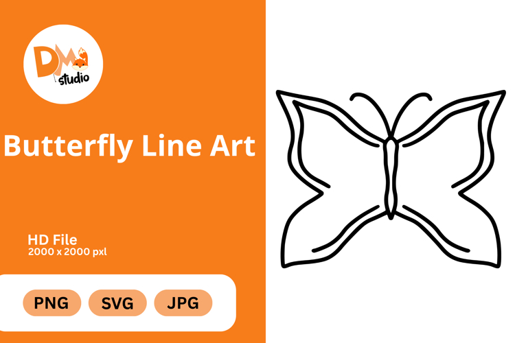 Butterfly Outline Image 14