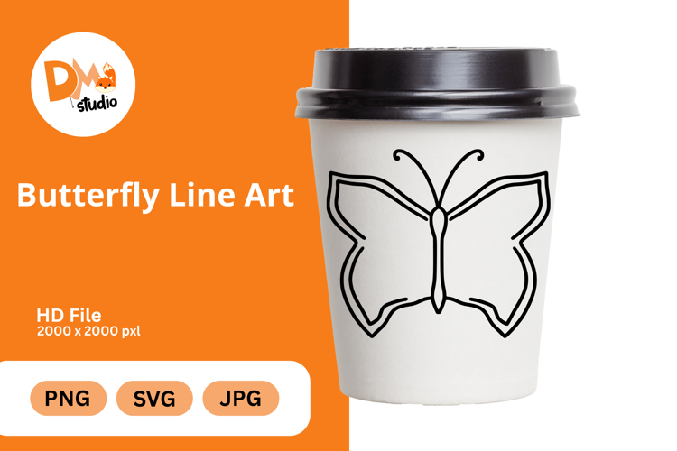 Butterfly Outline Image 16