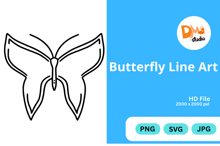 Butterfly Outline Image 15