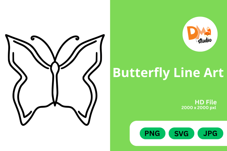 Butterfly Outline Image 9