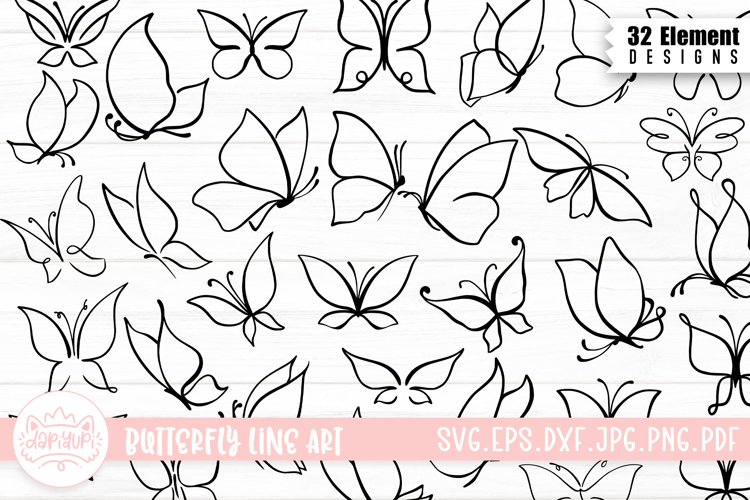 Wings Lineart Image 23