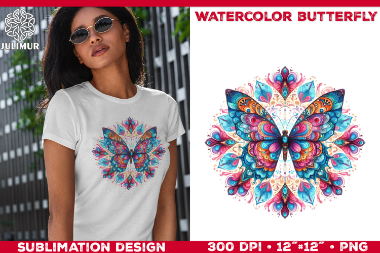 Watercolor Butterfly Clipart Image 9