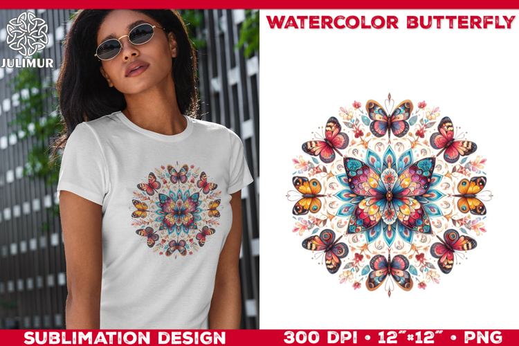 Watercolor Butterfly Clipart Image 8