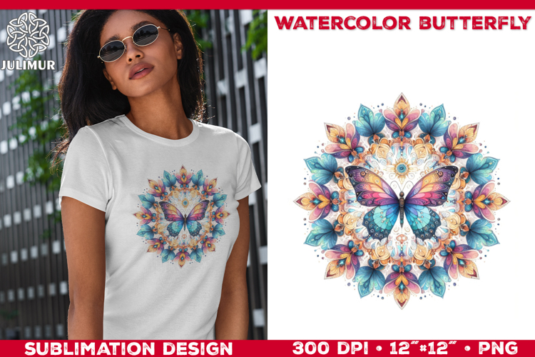 Watercolor Butterfly Clipart Image 2