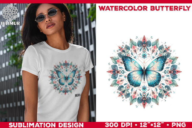 Watercolor Butterfly Clipart Image 22