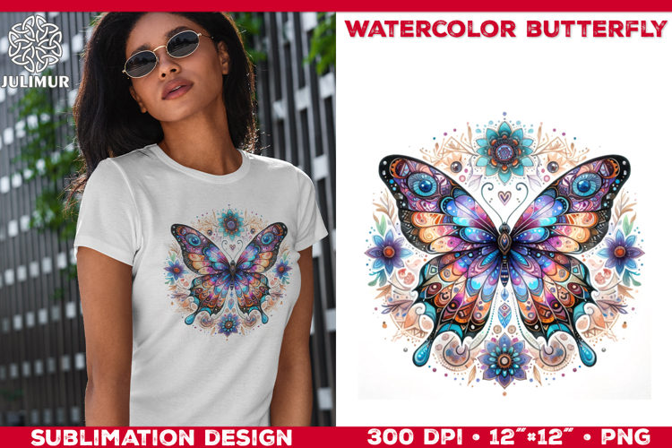 Watercolor Butterfly Clipart Image 21