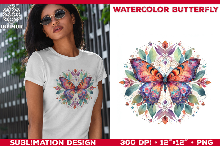 Watercolor Butterfly Clipart Image 20
