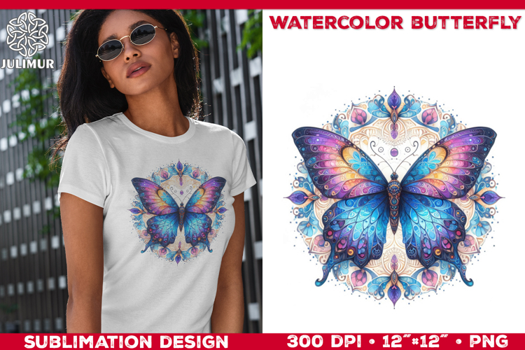Watercolor Butterfly Clipart Image 18