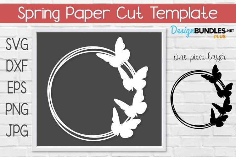  Butterfly Monogram Circle