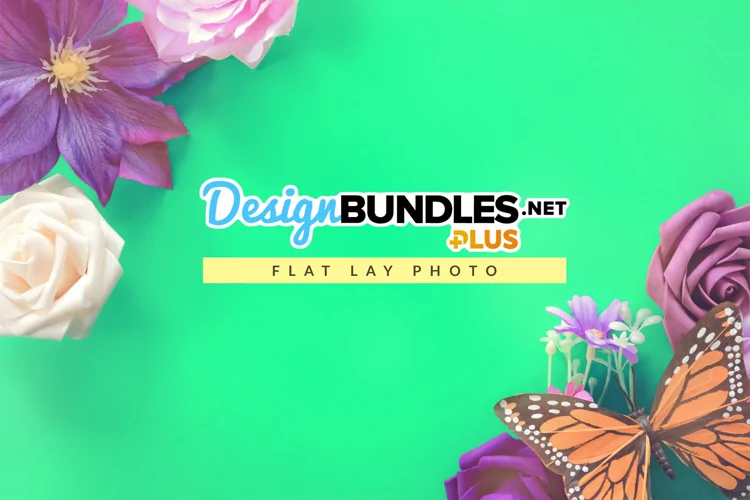 Butterfly on Flowers | Vintage Style Wedding Flat lay