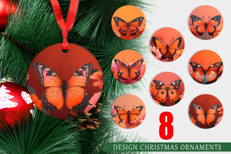 Christmas Ornaments Butterfly on Spring