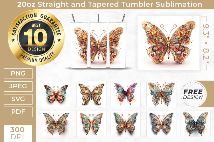 20 Oz Sublimation Tumbler Wrap Image 6