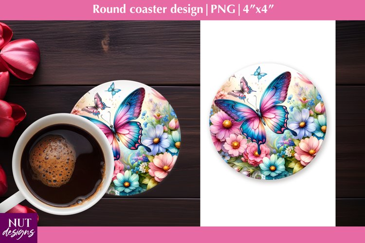 Spring coaster Butterfly coasters Flower coaster design