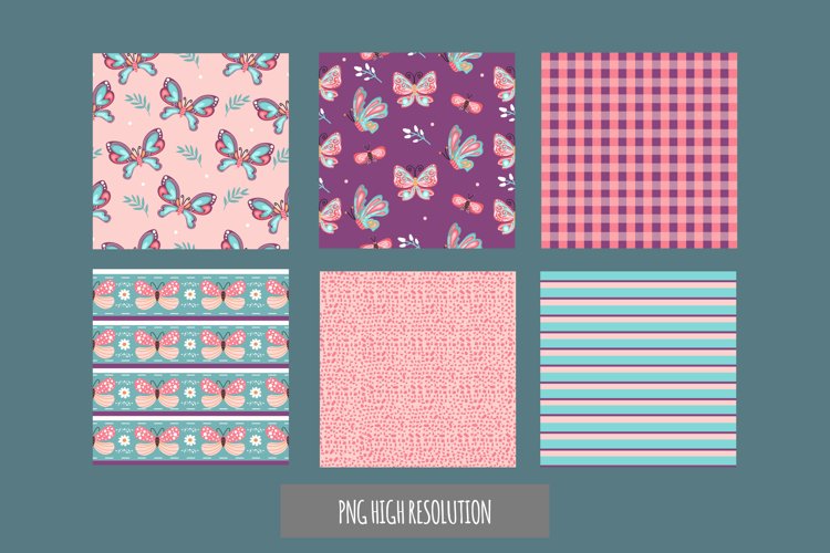 Butterfly Scrapbook Paper Image 12