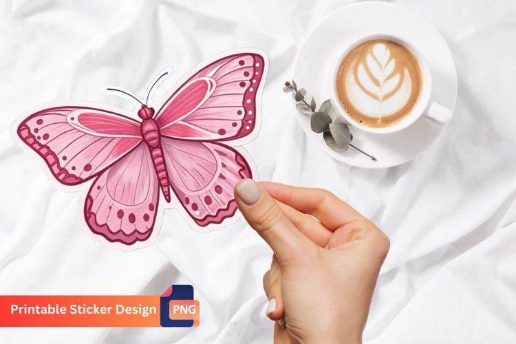 Pink Butterfly Clipart Image 15
