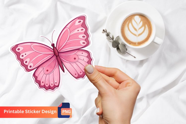Pink Butterfly Clipart Image 16