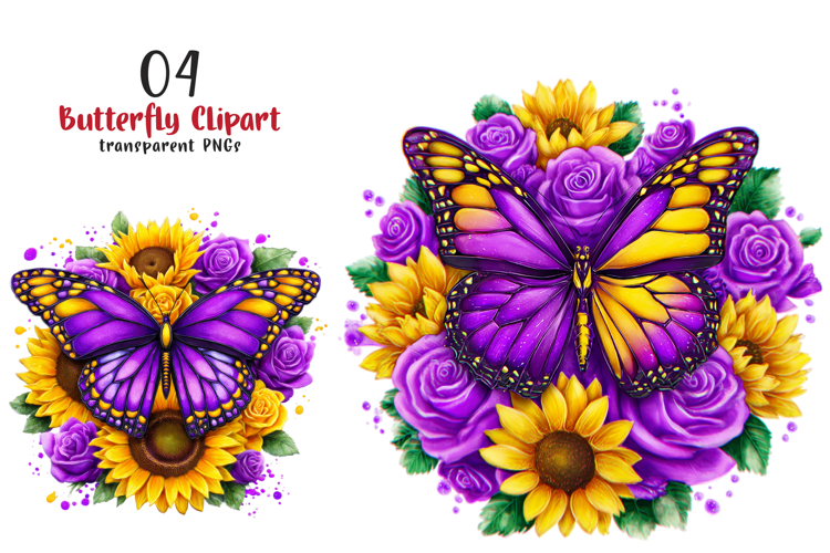 Butterfly Sublimation Clipart