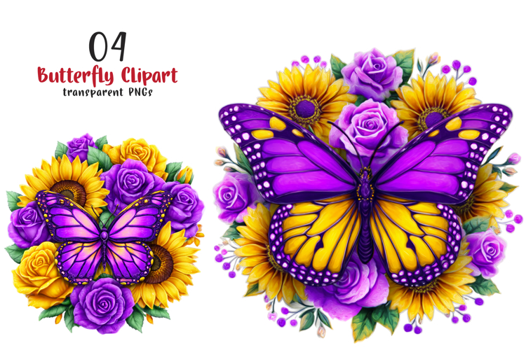 Butterfly Sublimation Clipart