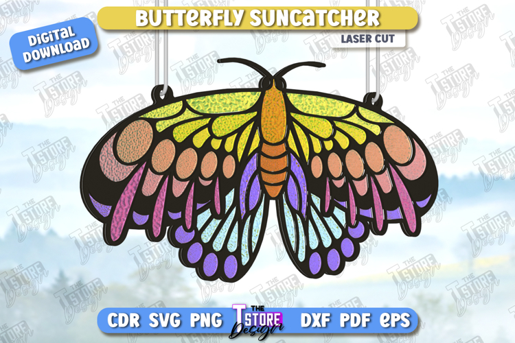 Butterfly Suncatcher Laser Cut | Reflective Window Décor