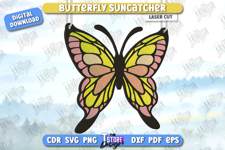 Butterfly Suncatcher Laser Cut | Reflective Window Décor