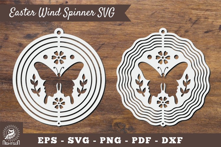 Butterfly Wind Spinner SVG 3 example image 1