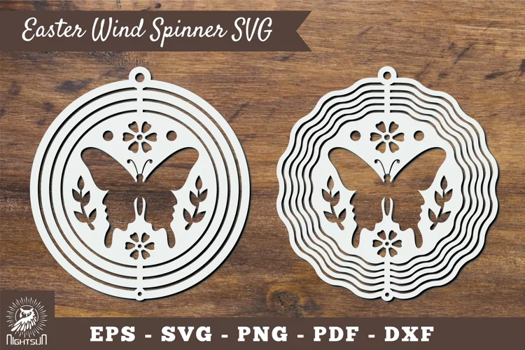 Butterfly Wind Spinner SVG 3